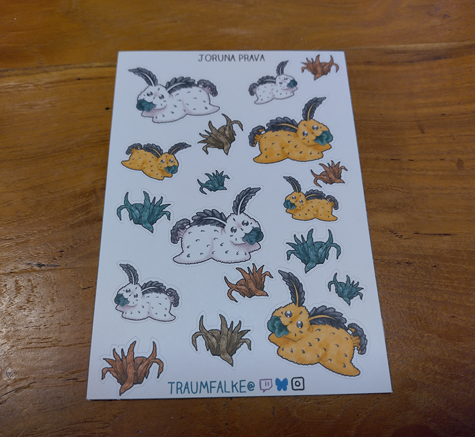 Aufkleber Sheet - Seeschnecken