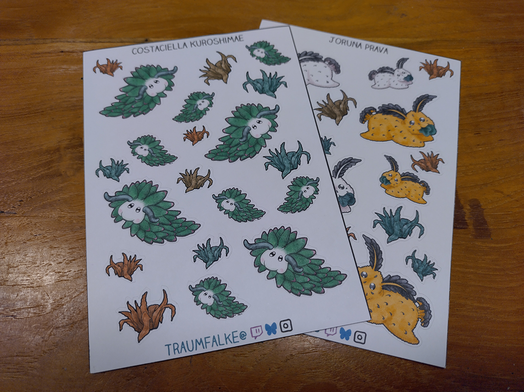 Aufkleber Sheet - Seeschnecken