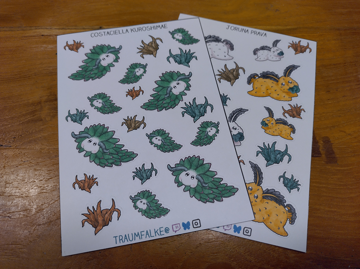 Aufkleber Sheet - Seeschnecken