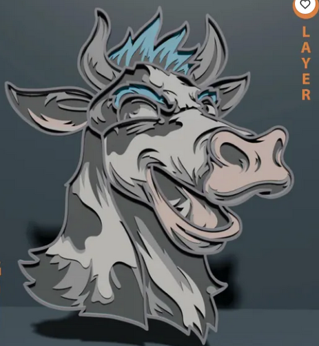 TESTARTIKEL 3D Kuh 1