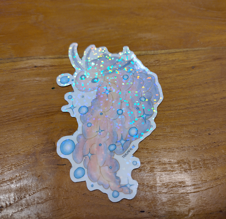 Holografische Aufkleber  - Seeschnecken