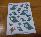 Aufkleber Sheet - Seeschnecken