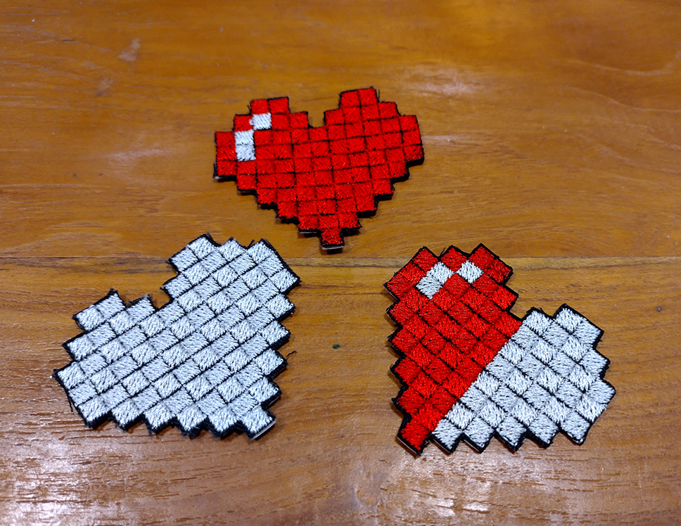 Aufnäher - Pixelherz
