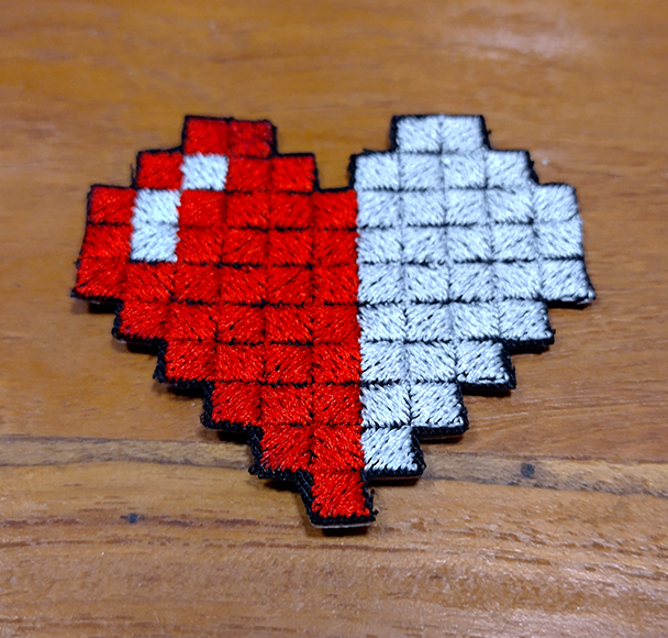 Aufnäher - Pixelherz