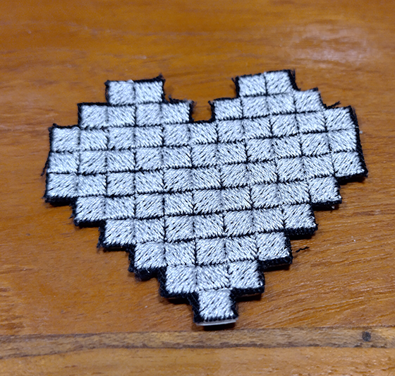 Aufnäher - Pixelherz