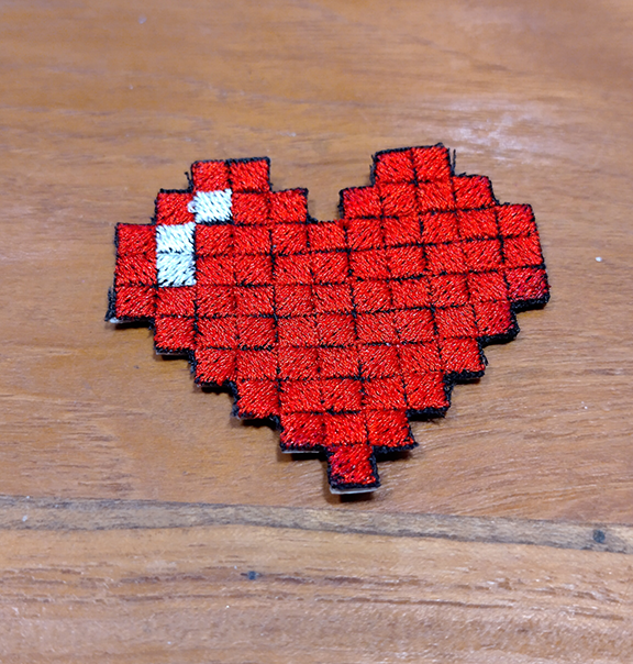 Aufnäher - Pixelherz