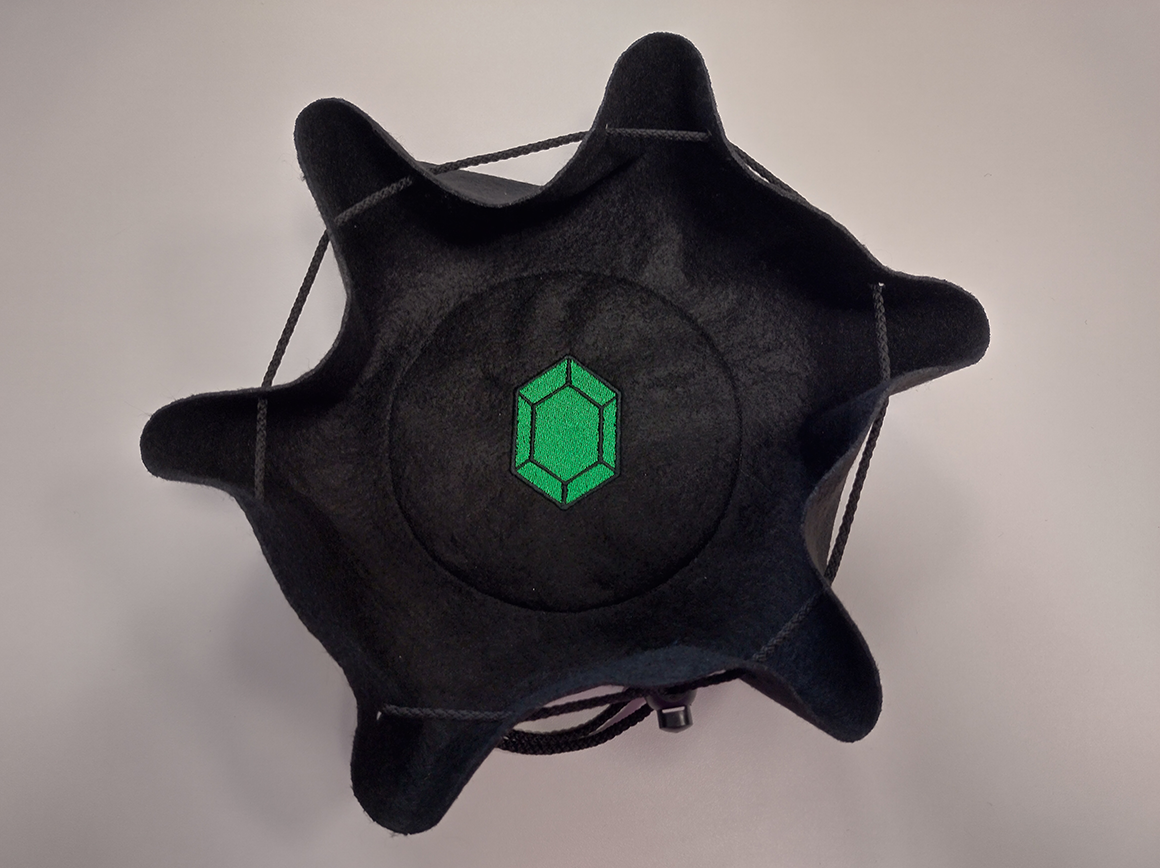 Würfelbeutel Rund Rubin