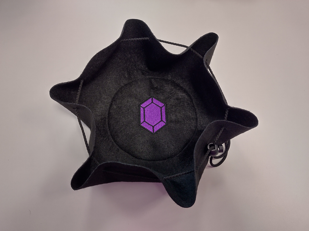 Würfelbeutel Rund Rubin