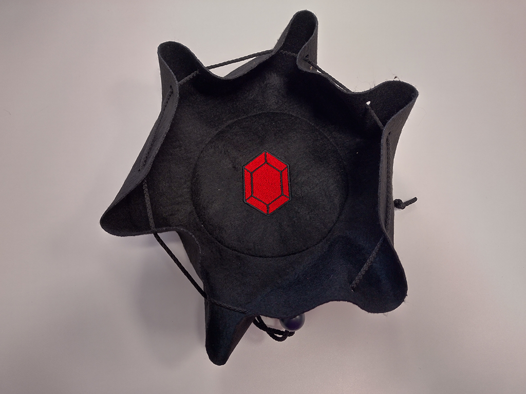 Würfelbeutel Rund Rubin